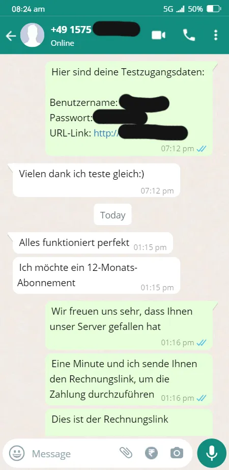 IPTV Kunde zufrieden