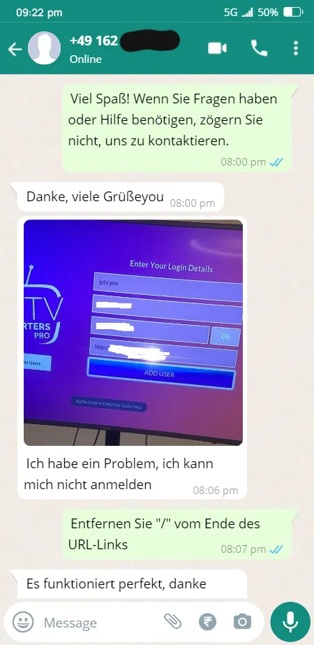 IPTV Kunde zufrieden